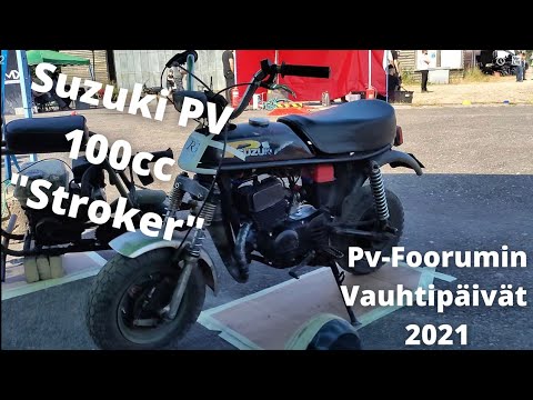 Suzuki 100cc Suzuki PV quotStrokerquot ajovideo kooste Pv Foorumin Vauhtipaivat 2021 Moi