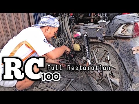 Suzuki FULL RESTORATION•RC100SUZUKI JET COOLED MOTOR TERBUANG JADI MOTOR BERHARGA