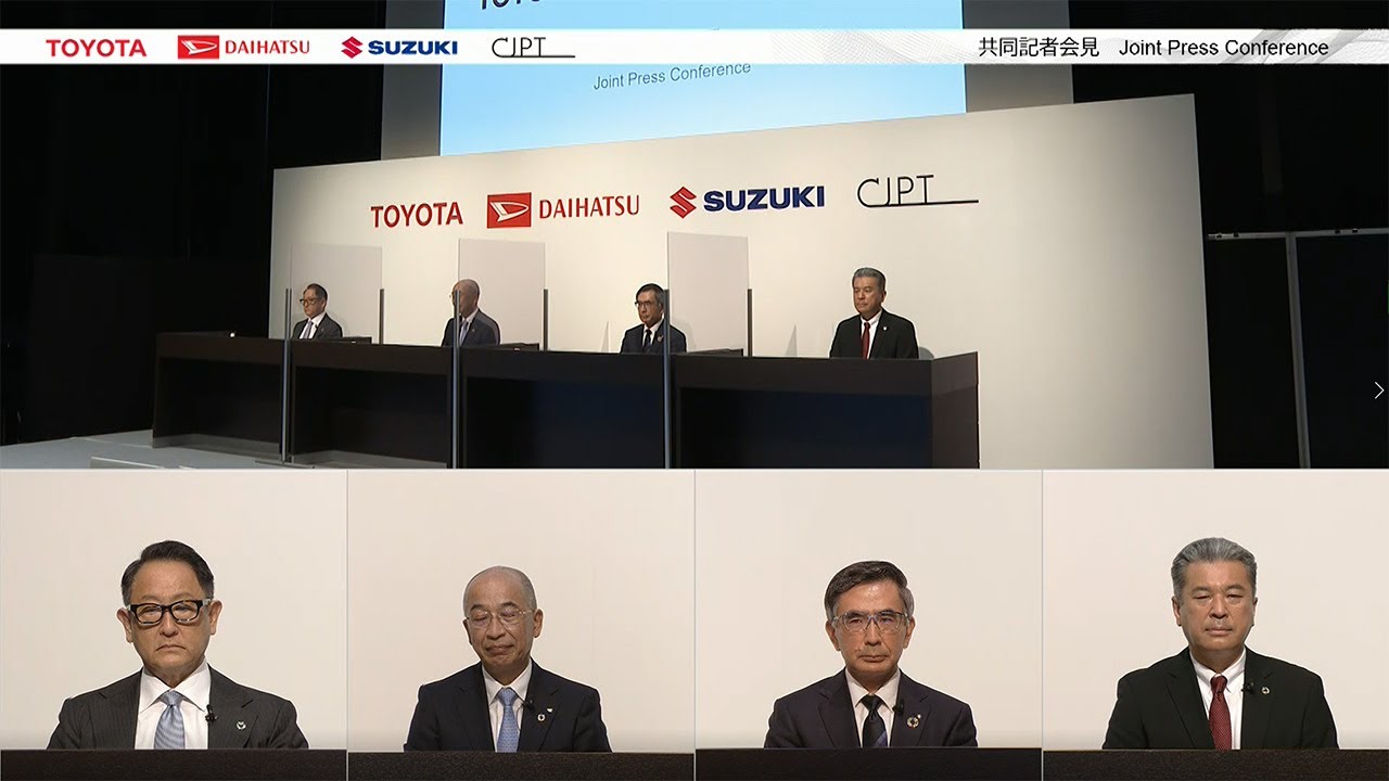 Suzuki Joint Press Conference by Suzuki Daihatsu and Toyota Moi