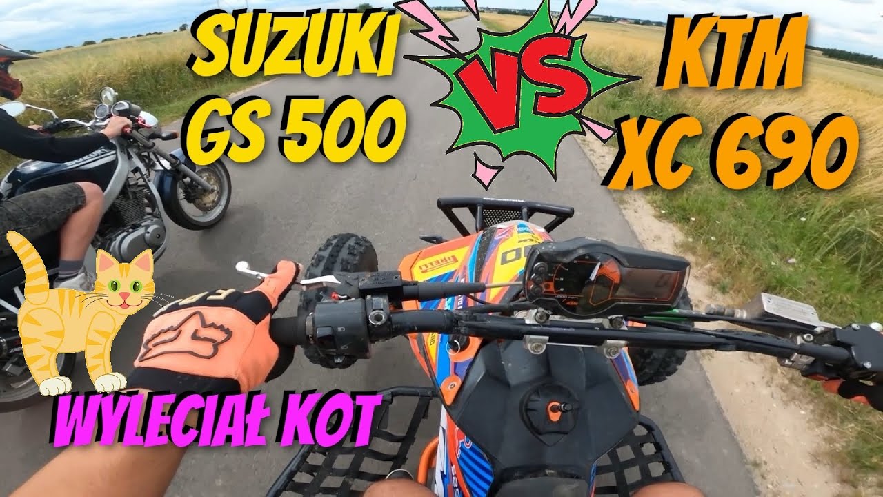 Suzuki Suzuki GS 500 vs KTM XC 690 Wylecial