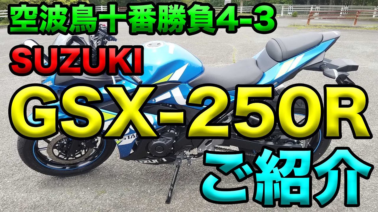 Suzuki 【SUZUKI GSX250Rご紹介（インプレ）！】空波鳥十番勝負4 3 バイクレンタルレビュー Moi nhat 2021