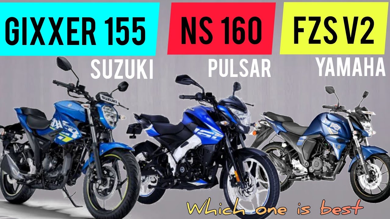 Suzuki Top 3 bike comparison Suzuki Gixxer vs Yamaha fzs